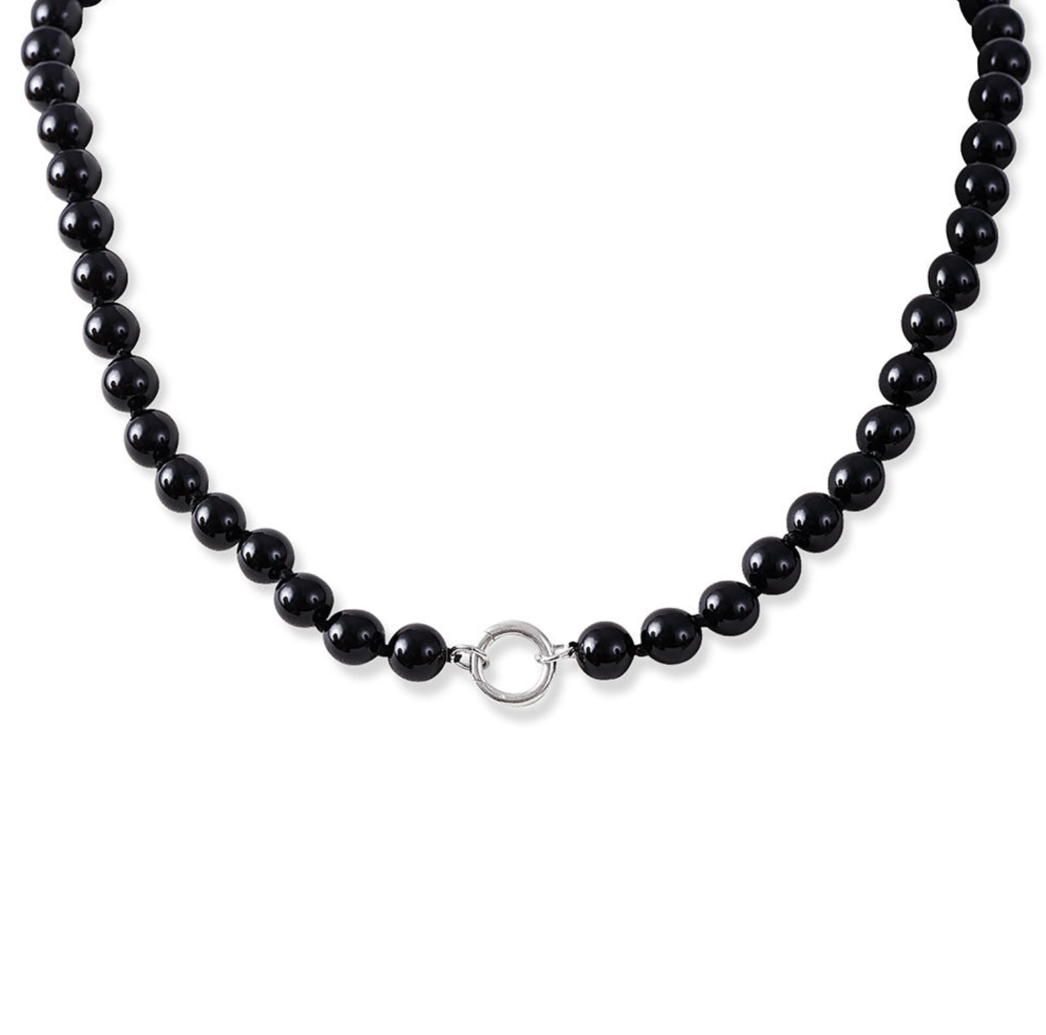 BEADED ONYX NECKLACE