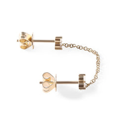 TRILLIUM DIAMOND CHAIN EARRINGS