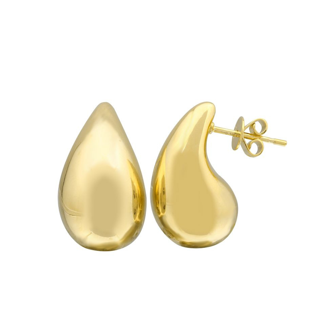 14K GOLD GOLD SCULPTURAL EARRINGS
