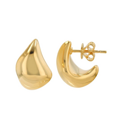 14K GOLD SCULPTURAL EARRINGS