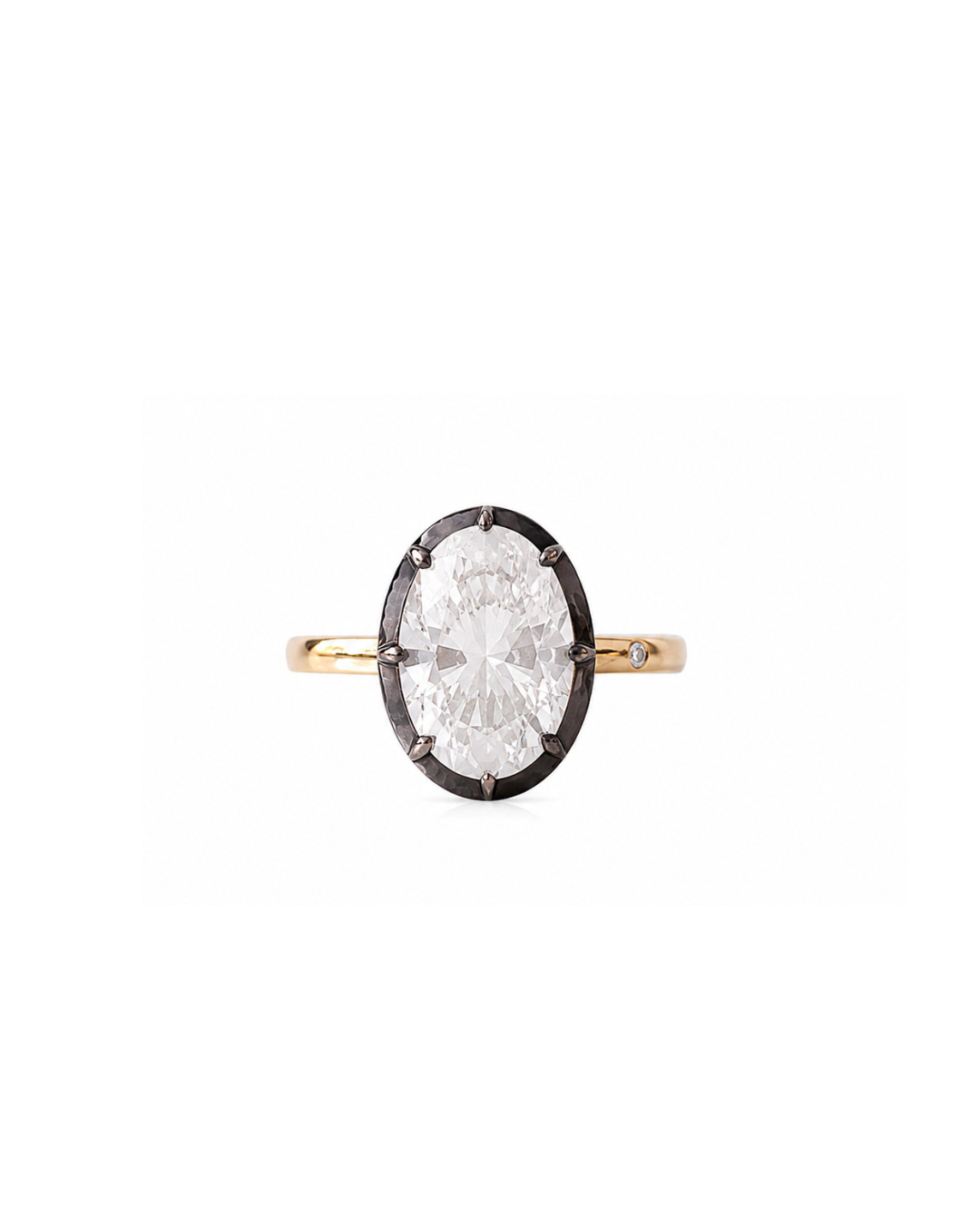 OVAL RHODIUM POWER PINKY RING™