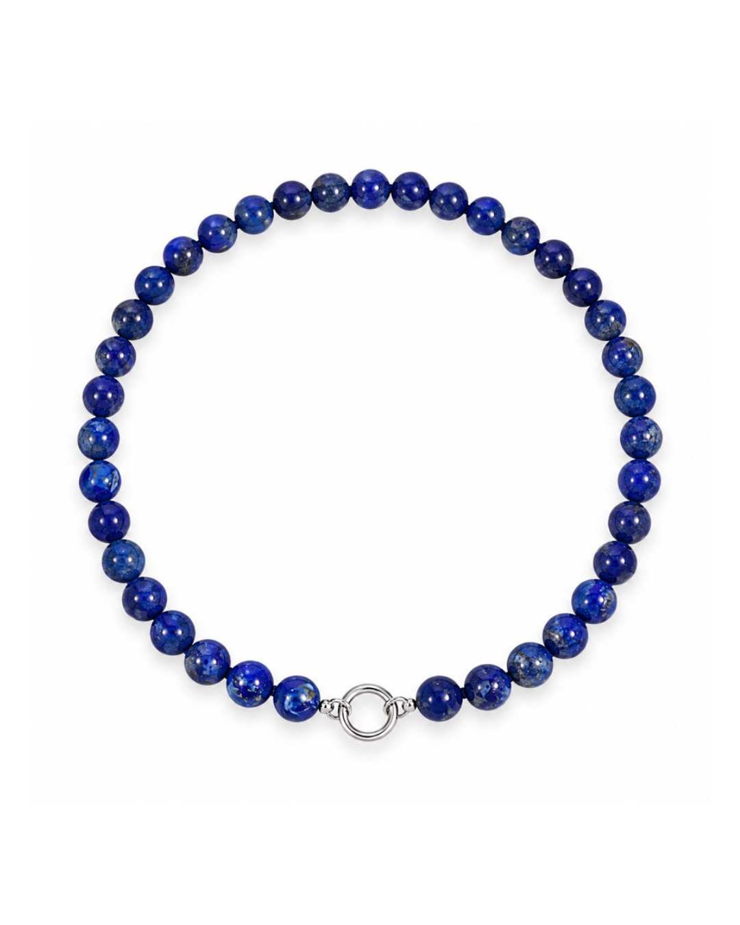 BEADED LAPIS NECKLACE
