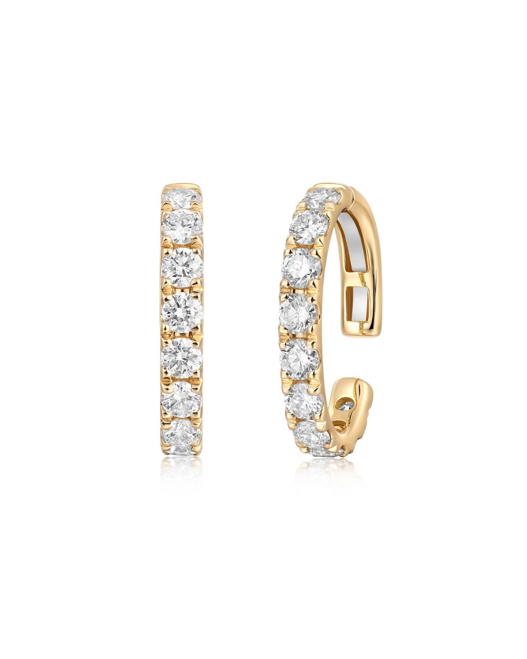 HINGED FULL CUT DIAMOND EAR CUFF