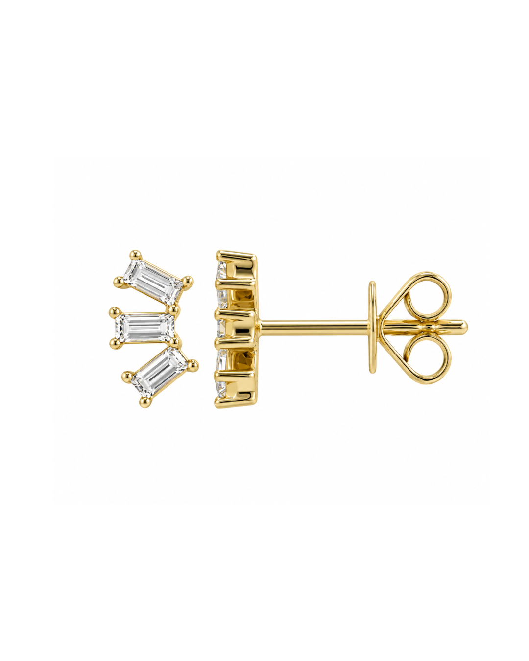 BAGUETTE DIAMOND BURST STUDS