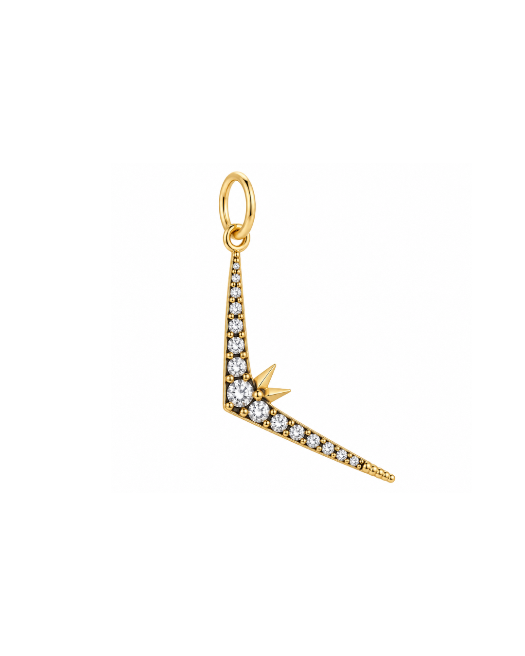 14K GOLD AND DIAMOND SWALLOW CHARM
