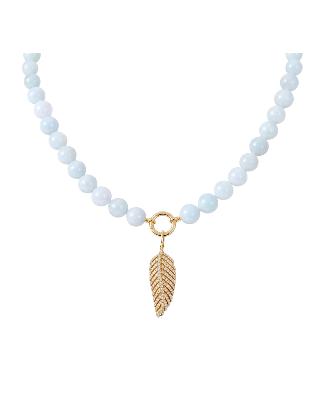 BEADED AQUAMARINE NECKLACE