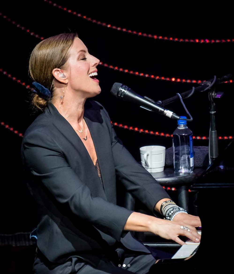 SARAH MCLACHLAN WEARING DIAMOND WING NECKLACE