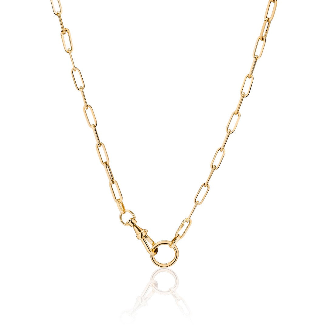 CONVERTIBLE LARIAT PAPERCLIP CHAIN